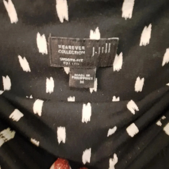 J Jill wide leg pull-on knit pant size M Wearever Collection Full leg #88 - Picture 7 of 8